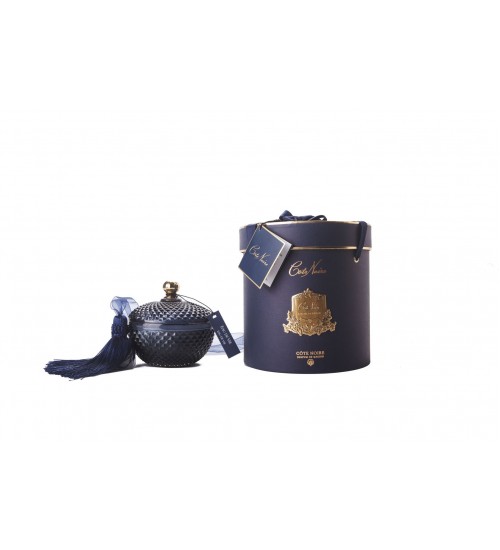 Cote Noire GML30006 300g 圆形半透蓝色艺术蜡烛-白兰地